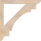 Ekena Millwork Merced Slat Smooth Bracket, Douglas Fir, 3 1/2"W x 40"D x 40"H BKT04X40X40MRC06SDF - alternate 2